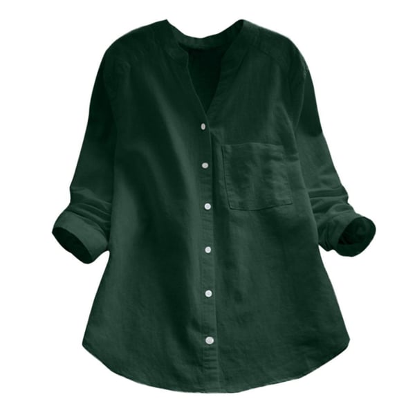 Aeris Women Relaxed Fit Button Shirt Blouse For Summer